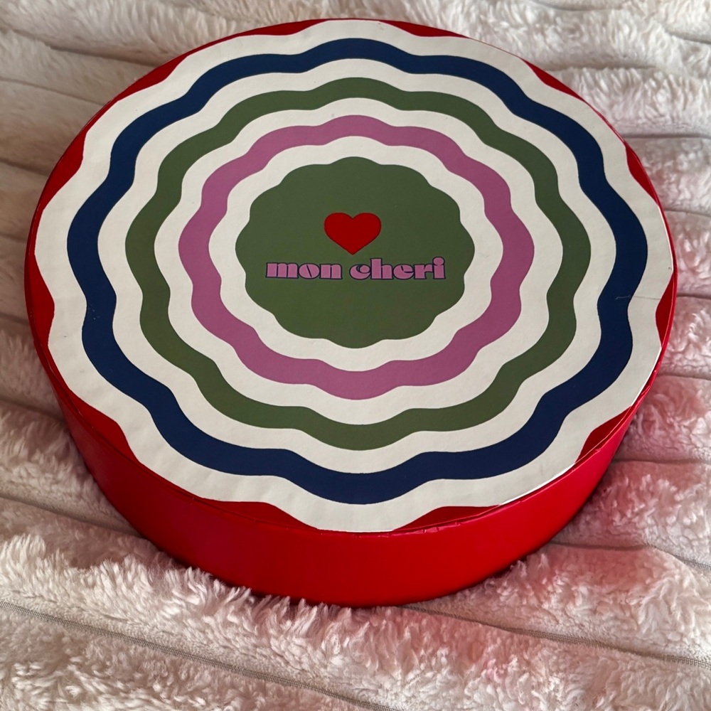 Anthropologie Love-themed Geometric Stoneware Set of 4 plates-
Matching mugs
